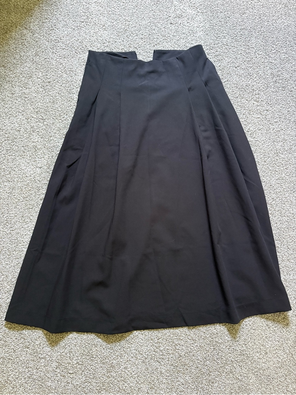 Jason Wu Black A-Line Midi Skirt Size 8